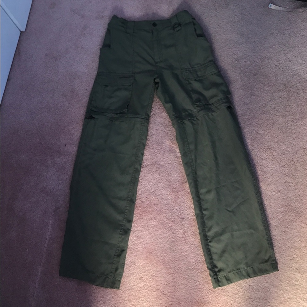 Boy Scout Pants w/ zippers to make shorts